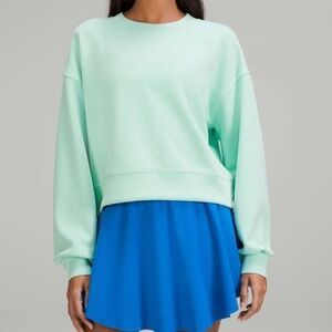 Lululemon Perfectly Oversized Cropped Crew *Softstreme Wild Mint Size 4
